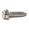 Midwest Fastener Sheet Metal Screw, #8 x 1/2 in, 18-8 Stainless Steel Hex Head Slotted Drive, 100 PK 08170